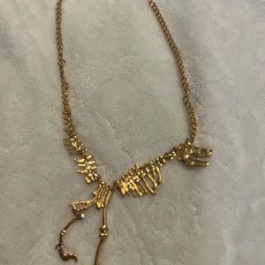 Nordstrom Gold dinosaur necklace